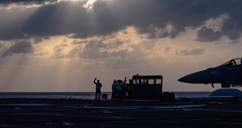 TR Flight Ops at Sunset