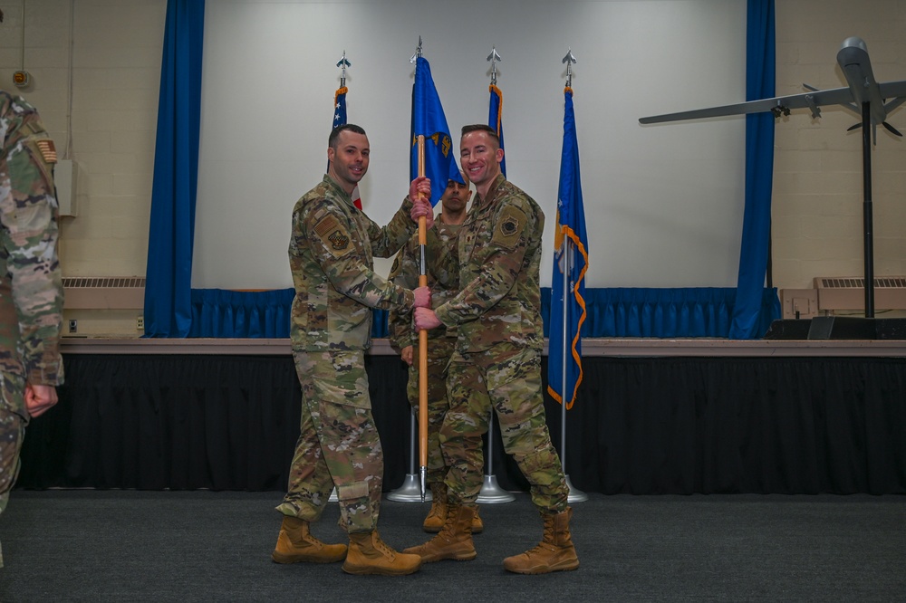 111th CES Change of command ceremony