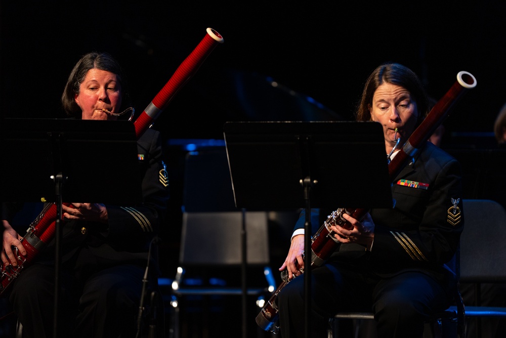 United States Navy Band performs at Meyerland Performing and Visual Arts Middle School