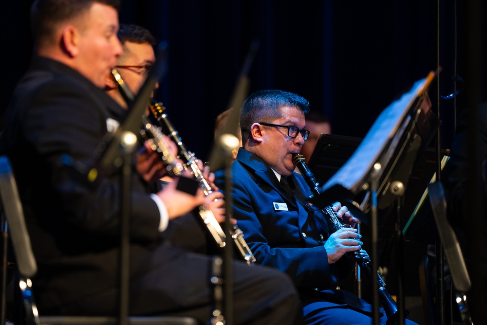 United States Navy Band performs at Meyerland Performing and Visual Arts Middle School