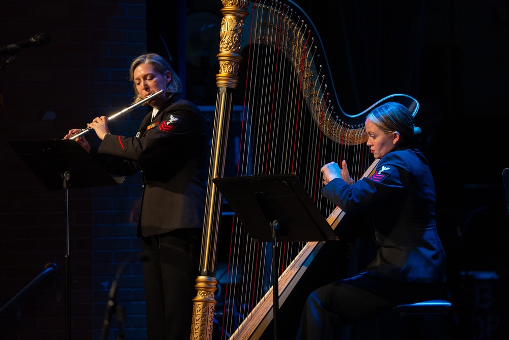 United States Navy Band performs at Meyerland Performing and Visual Arts Middle School