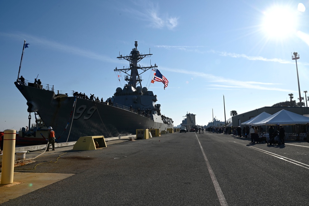 USS Farragut Returns Home Following Successful Deployment