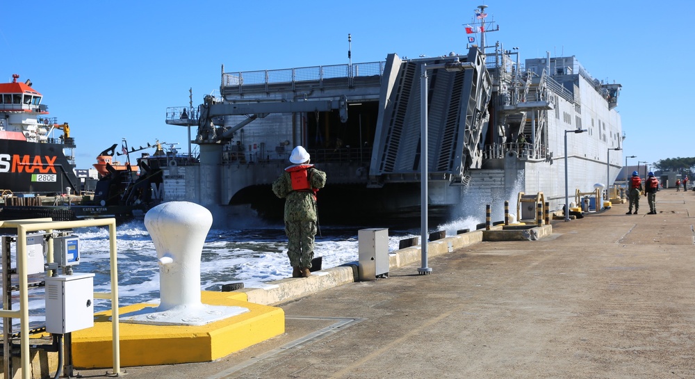 USNS Brunswick Returns Home after 7 Years in the Western Pacific