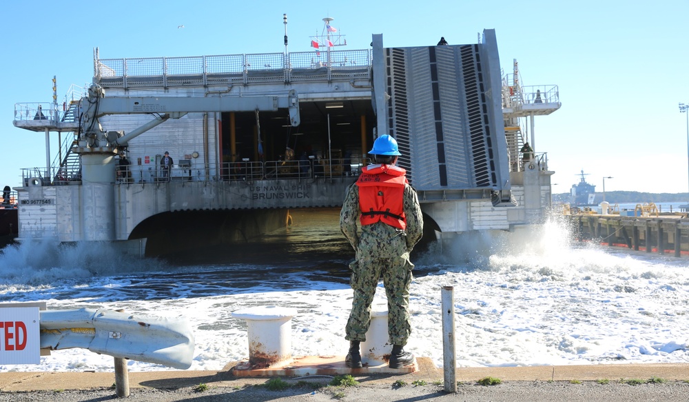 USNS Brunswick Returns Home after 7 Years in the Western Pacific