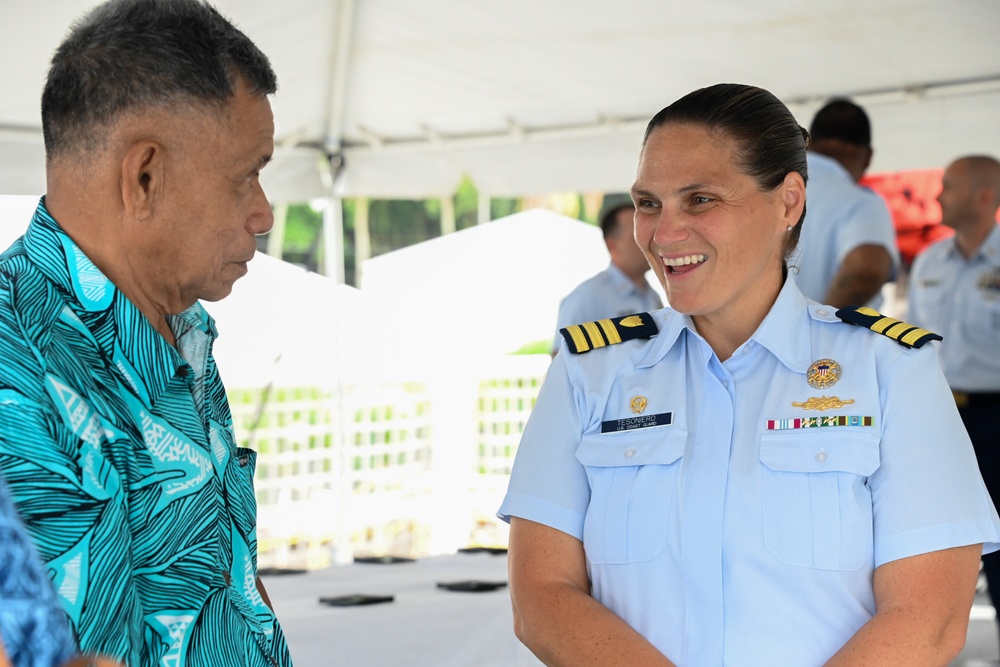 U.S. Coast Guard Cutter Harriet Lane hosts American Samoa leaders