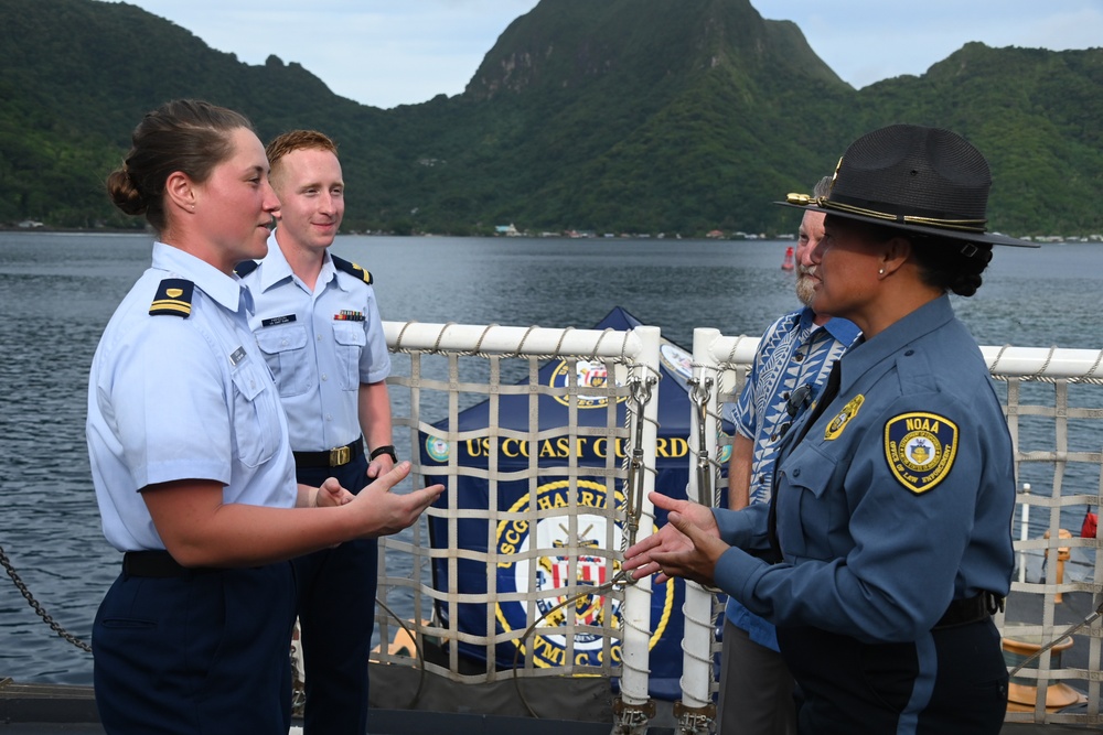 U.S. Coast Guard Cutter Harriet Lane hosts American Samoa leaders