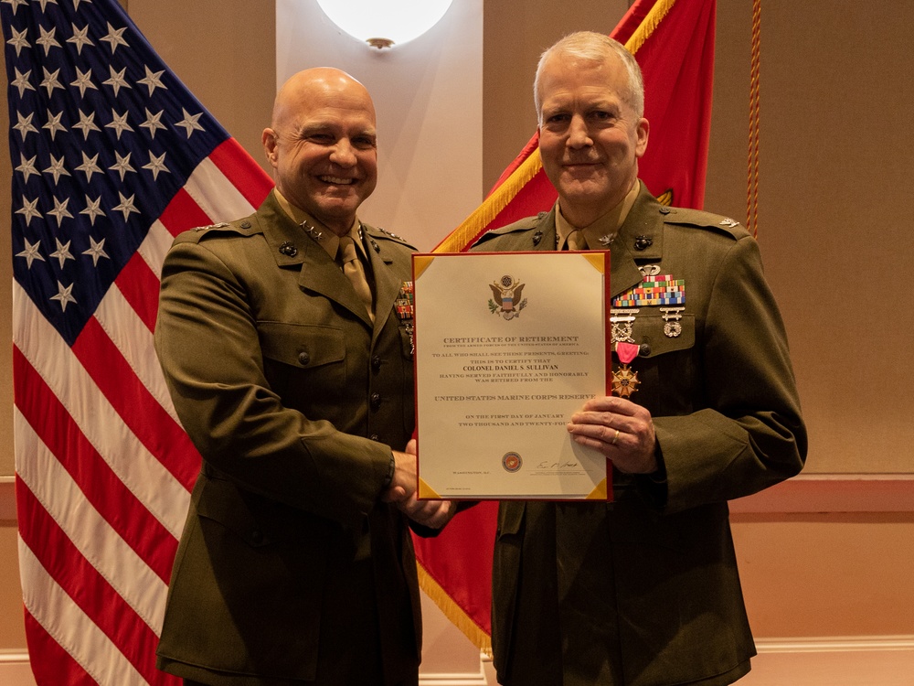 U.S. Marine Col. and Senator Daniel Sullivan retires after 30 years
