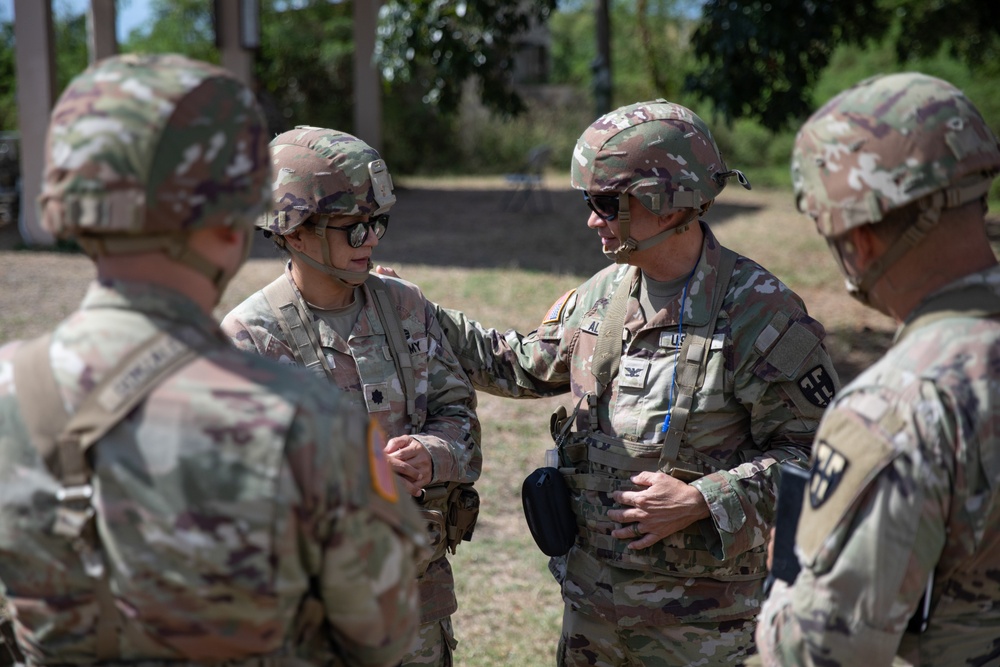 101st Troop Command leadership conduct marksmanship training