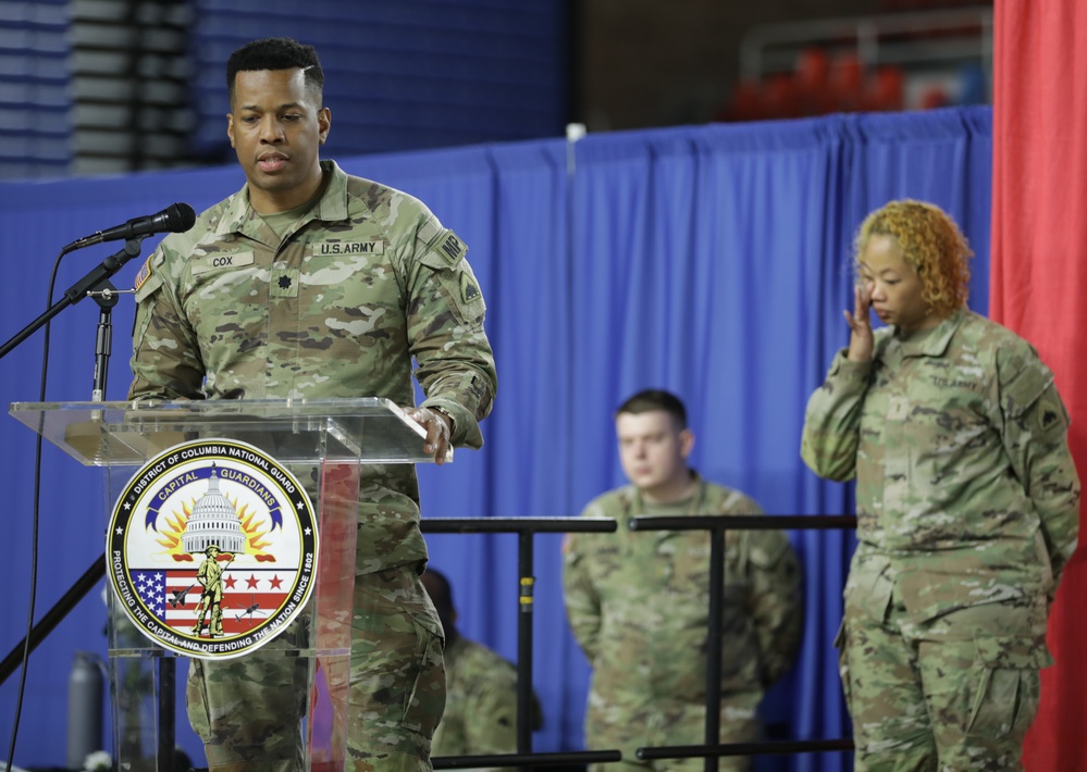 District of Columbia National Guard 372nd Military Police Company  holds change of ceremony
