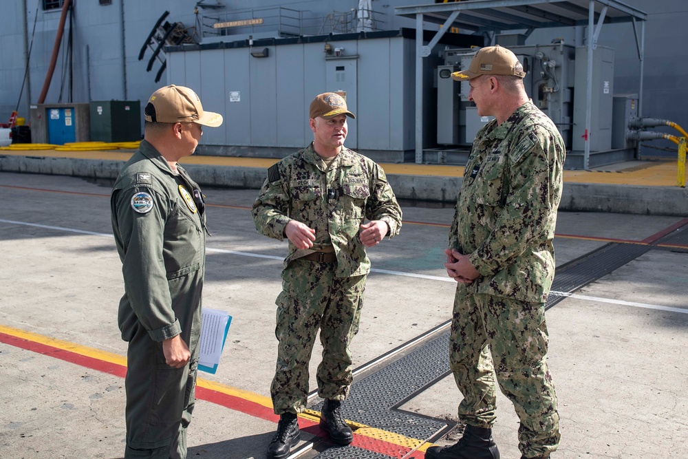 DVIDS - Images - Rear Adm. Peck Visits USS Tripoli Sailors [Image 1 of 9]