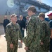 Rear Adm. Peck Visits USS Tripoli Sailors