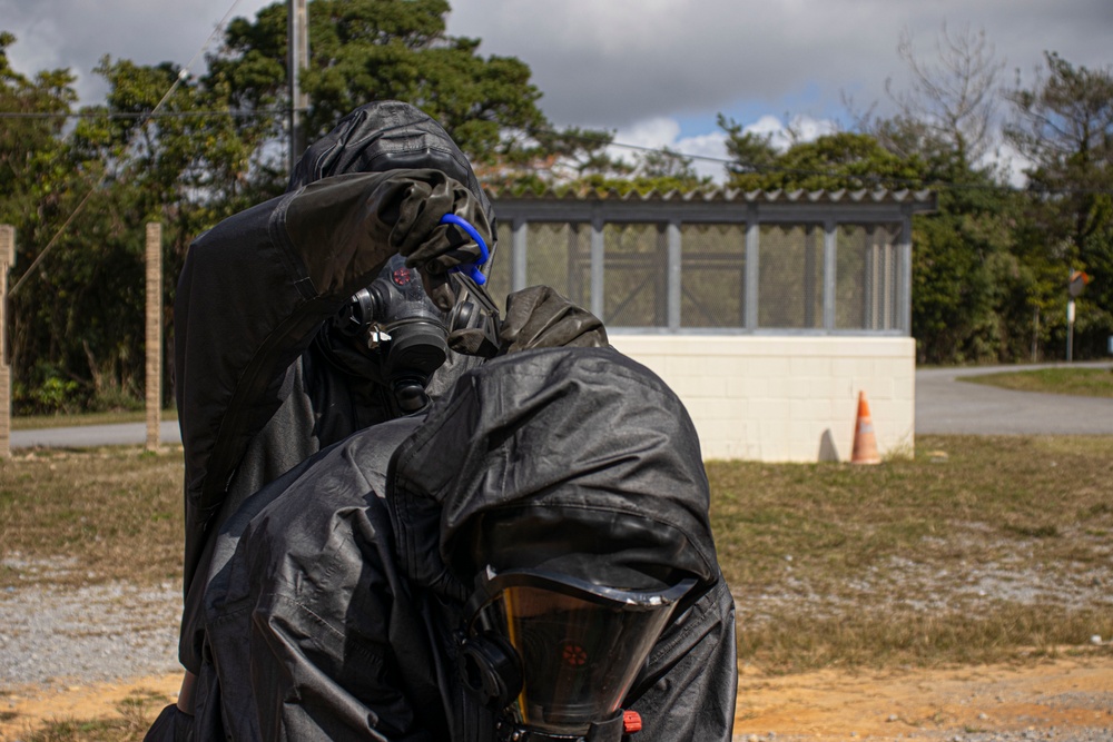 31st MEU CBRN conduct chemical response exercise