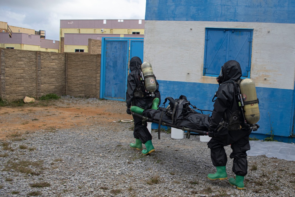 31st MEU CBRN conduct chemical response exercise