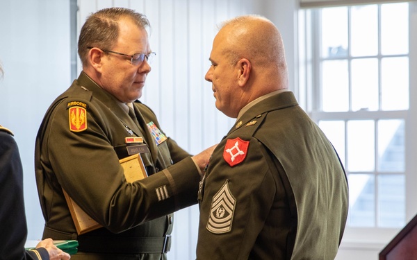 Command Sergeant Major Theodore Morris Retires