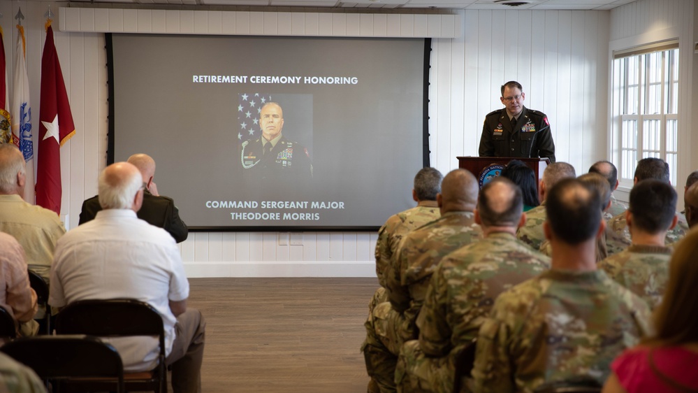 Command Sergeant Major Theodore Morris Retires