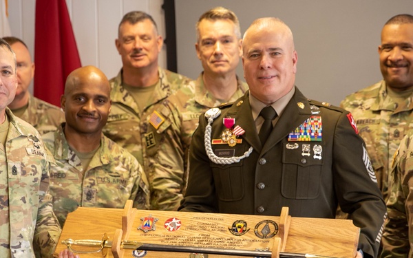 Command Sergeant Major Theodore Morris Retires