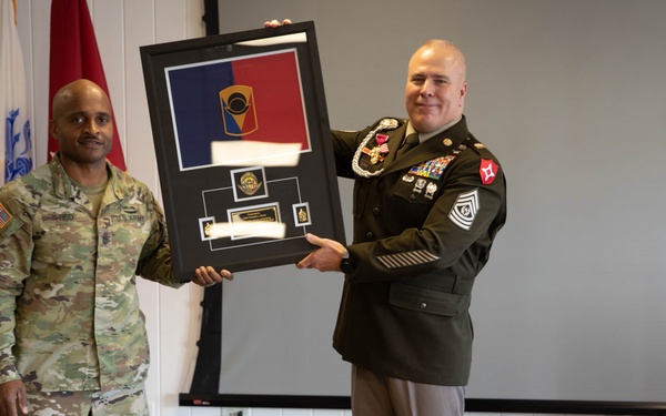 Command Sergeant Major Theodore Morris Retires
