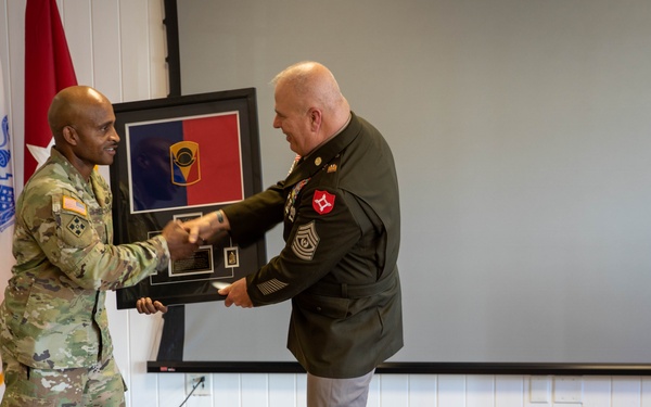 Command Sergeant Major Theodore Morris Retires