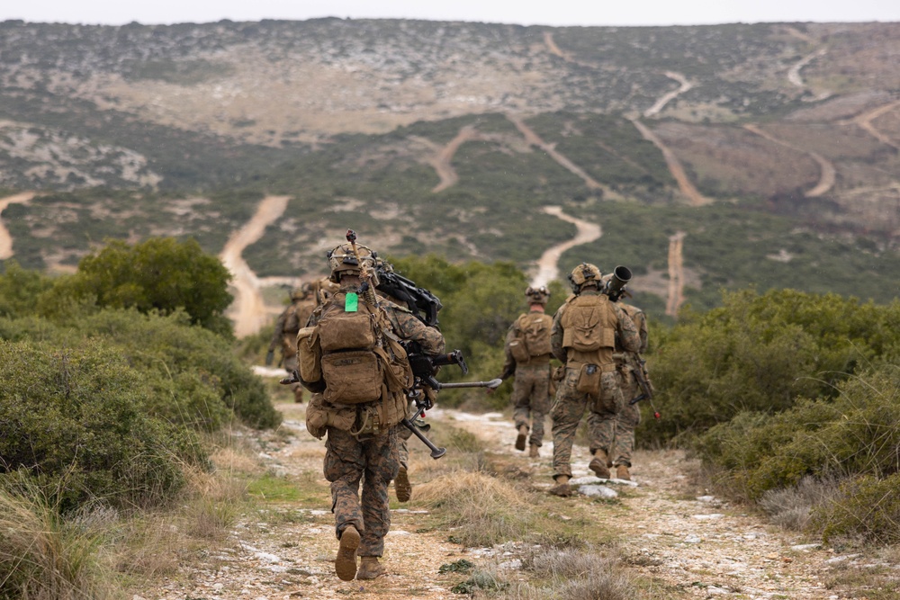 26th MEU(SOC) Marines conduct Integrated Training with Hellenic Marines