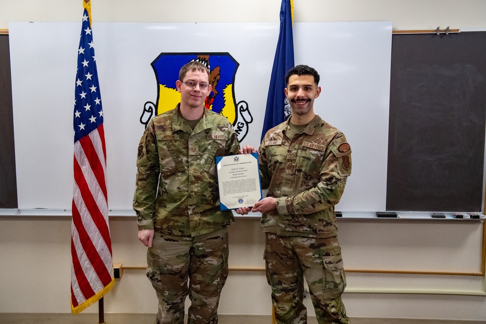 Senior Airman Andres Celano Promotion