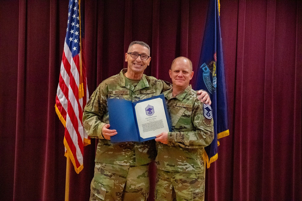 Chief Master Sgt. Shawn Sperrey Promotion