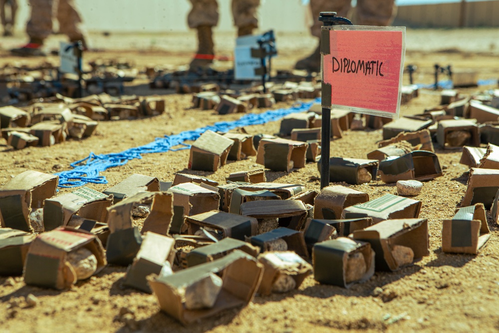 2d Battalion, 6th Marine Regiment Map Out Their Defense