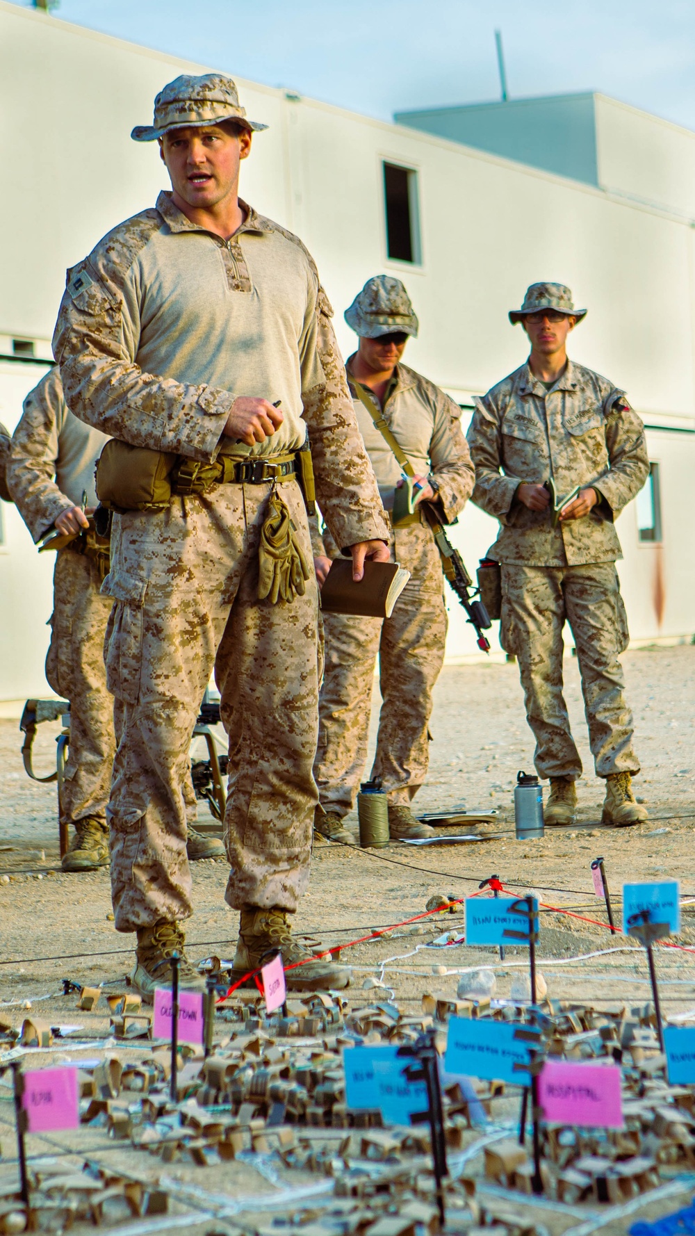 2d Battalion, 6th Marine Regiment Map Out Their Defense