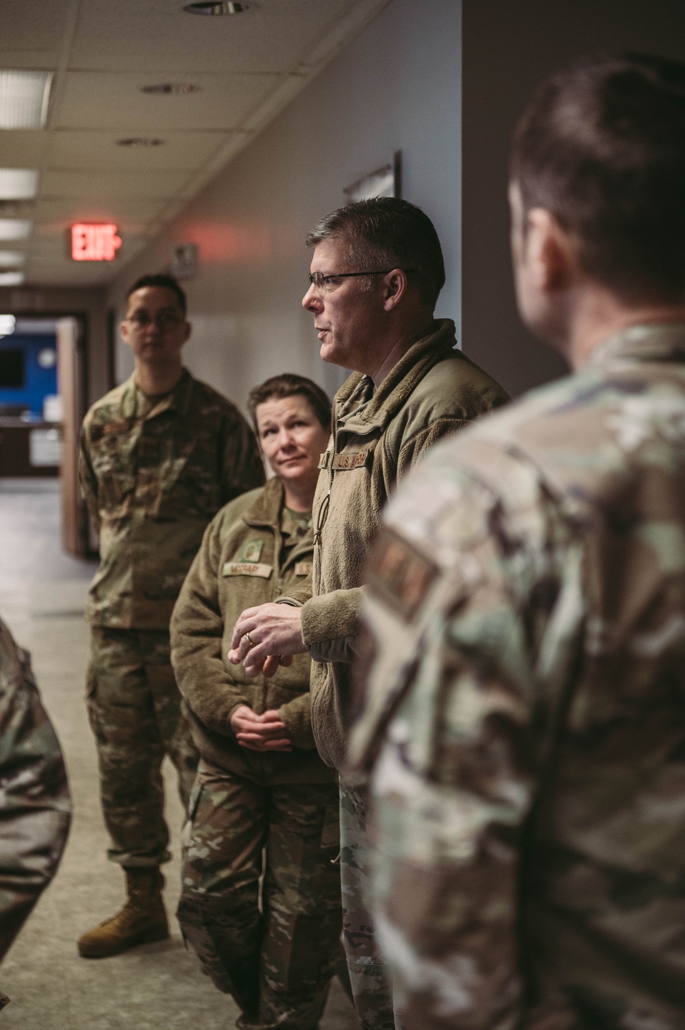 Brig. Gen. Patrick Lanaghan coins Airmen of the 139th Airlift Wing