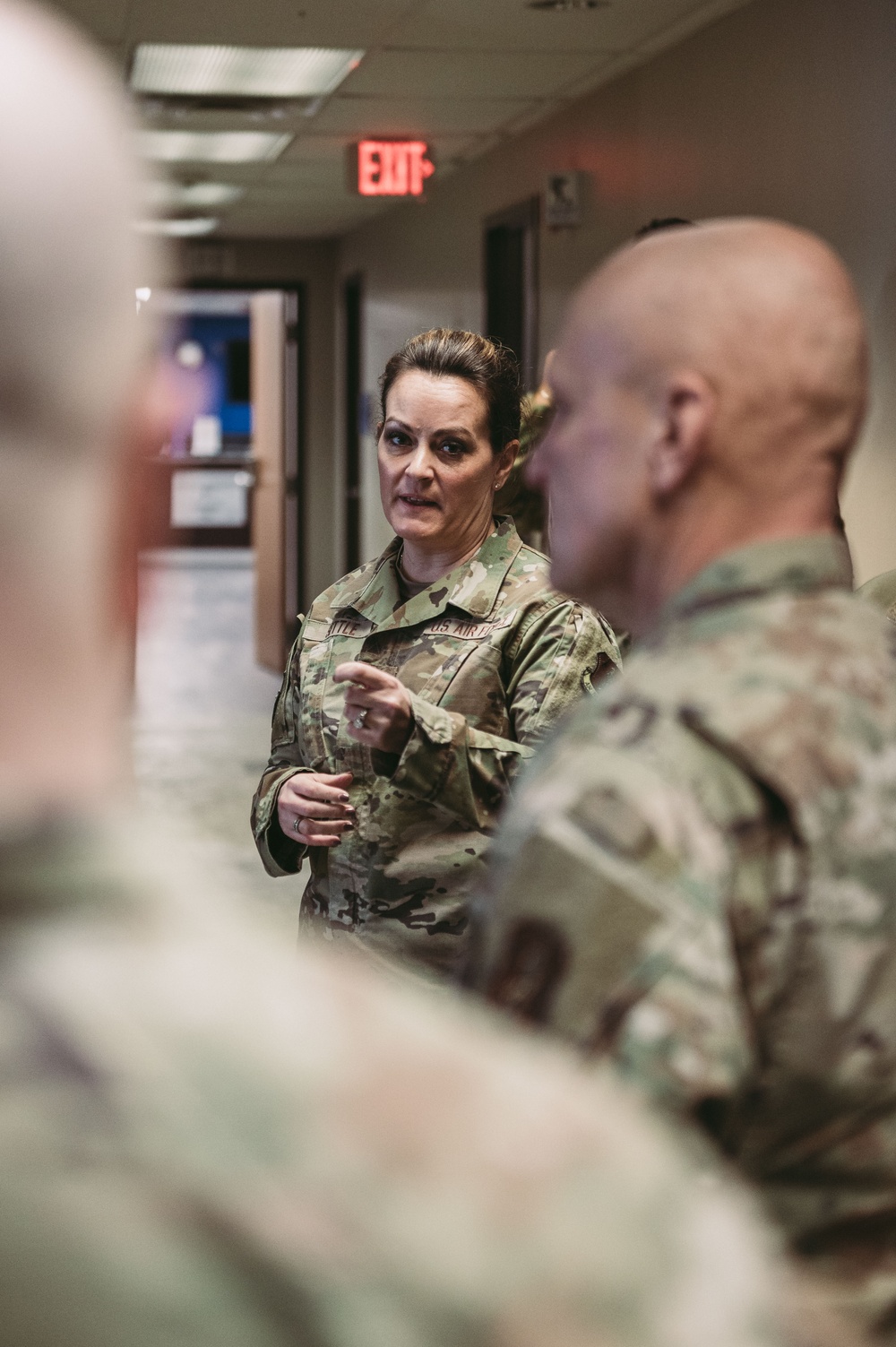 Brig. Gen. Patrick Lanaghan coins Airmen of the 139th Airlift Wing