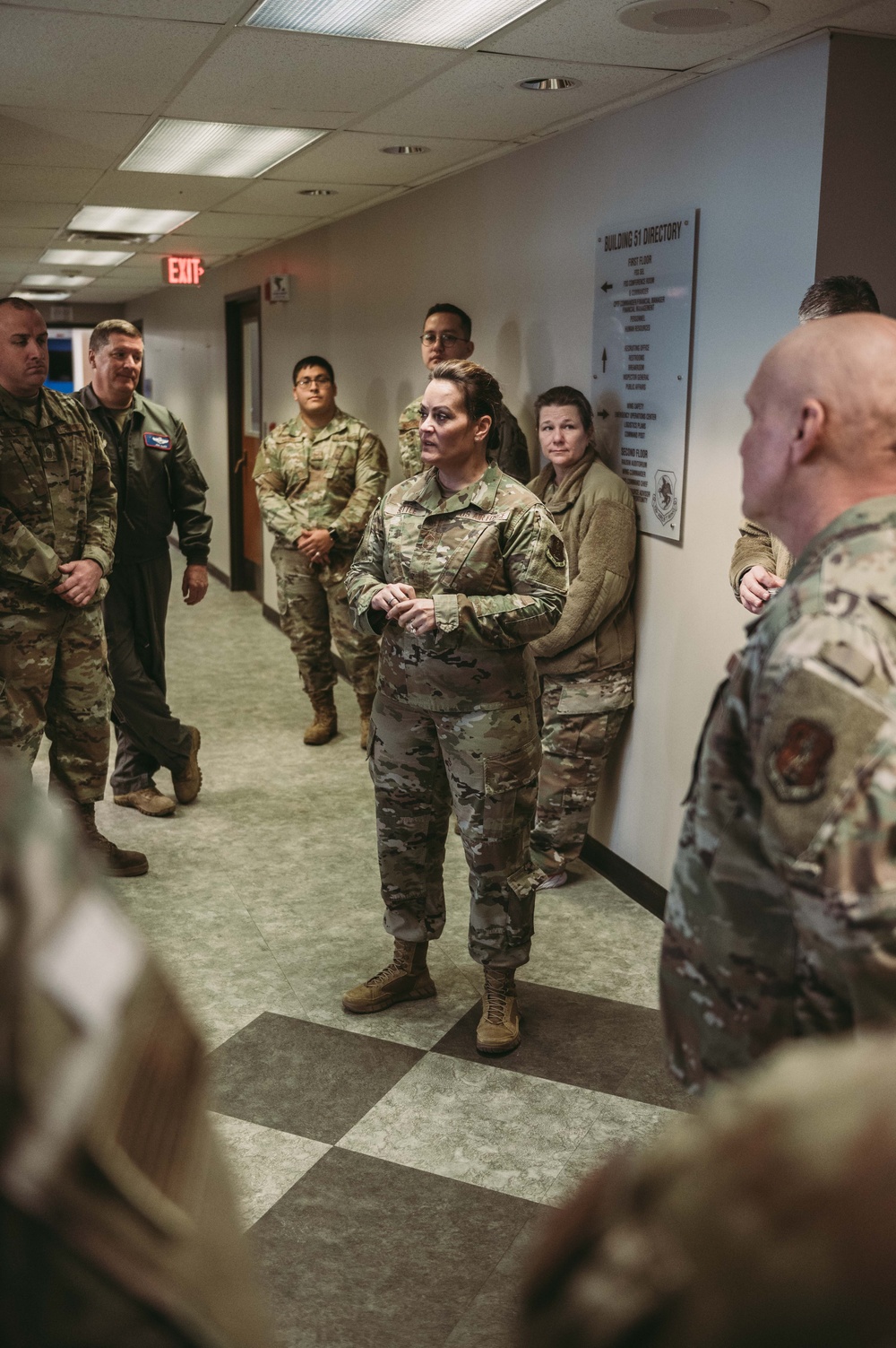 Brig. Gen. Patrick Lanaghan coins Airmen of the 139th Airlift Wing