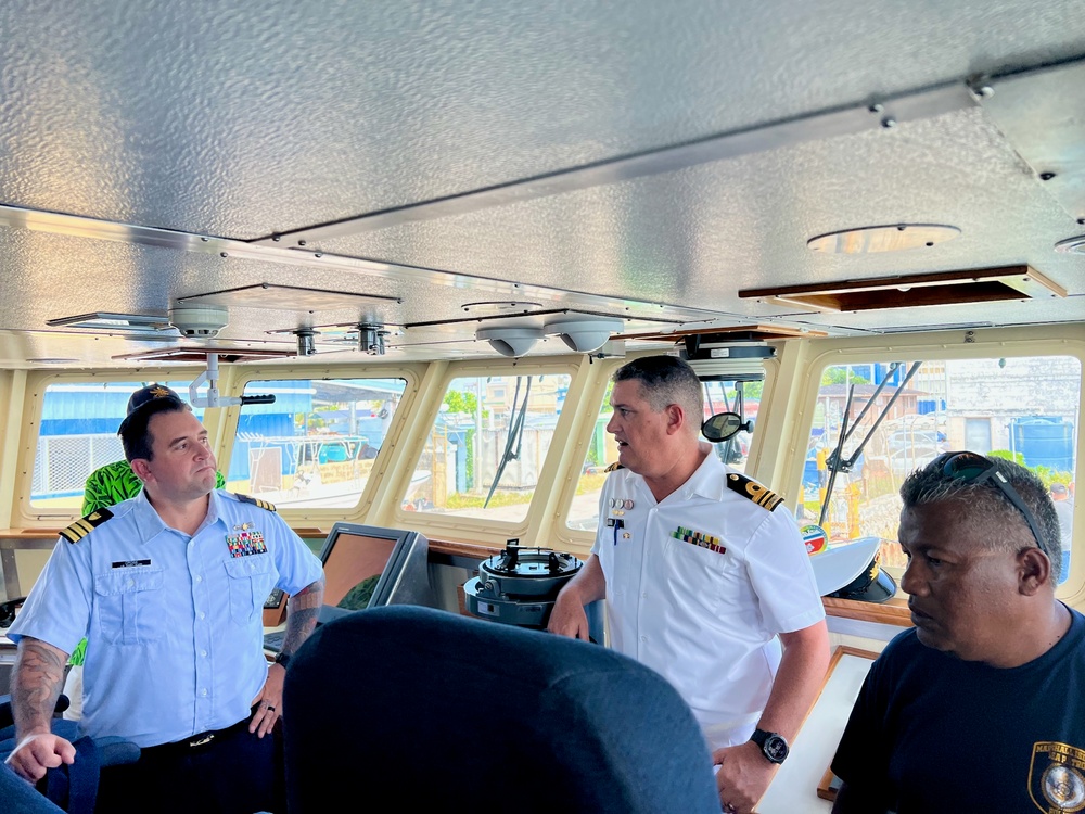 U.S. Coast Guard strengthens ties with the Marshall Islands Sea Patrol, Australian Pacific Maritime Security Program in Majuro