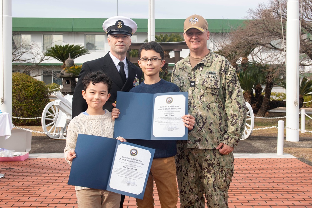 CFAS CMC Hunt's Reenlistment Ceremony