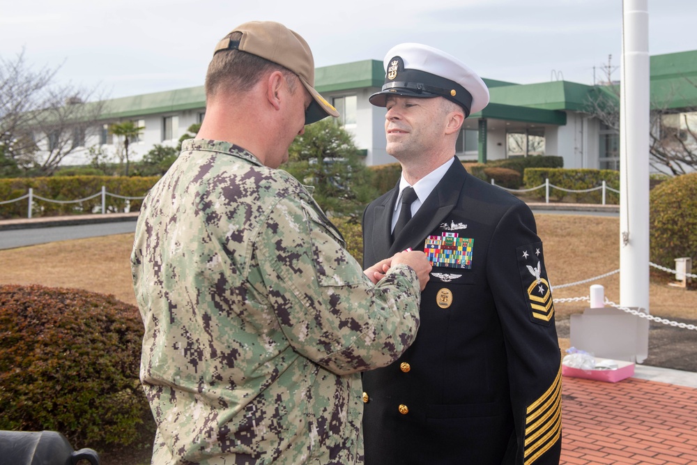 CFAS CMC Hunt's Reenlistment Ceremony