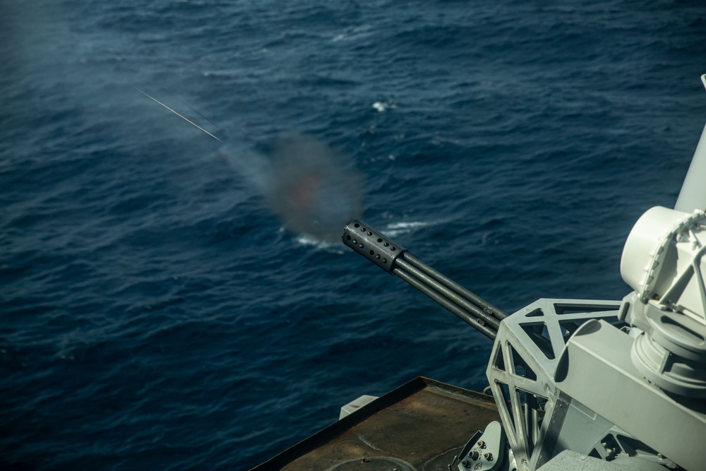 USS Laboon Conducts PACFIRE in the Red Sea