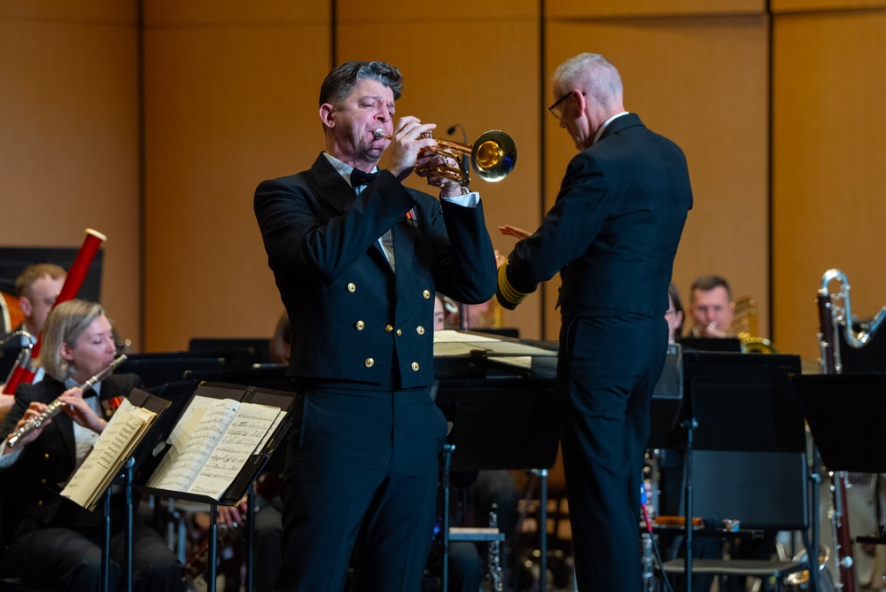 United States Navy Band performs at Cypress-Fairbanks ISD Visual and Performing Arts Center