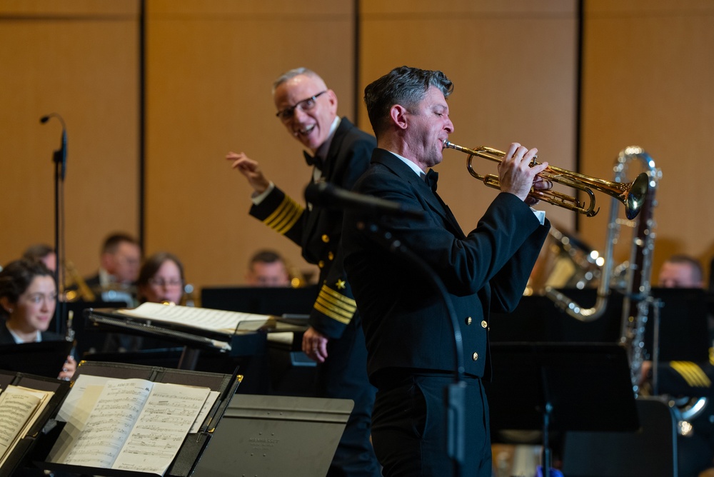 United States Navy Band performs at Cypress-Fairbanks ISD Visual and Performing Arts Center