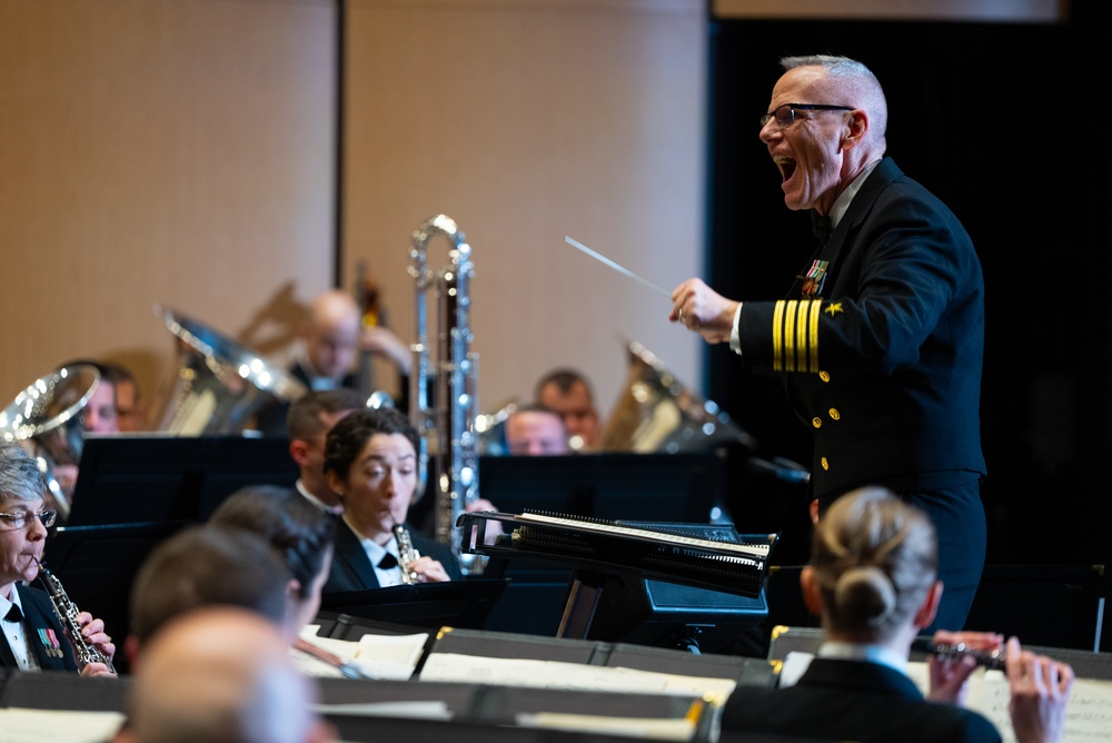 United States Navy Band performs at Cypress-Fairbanks ISD Visual and Performing Arts Center