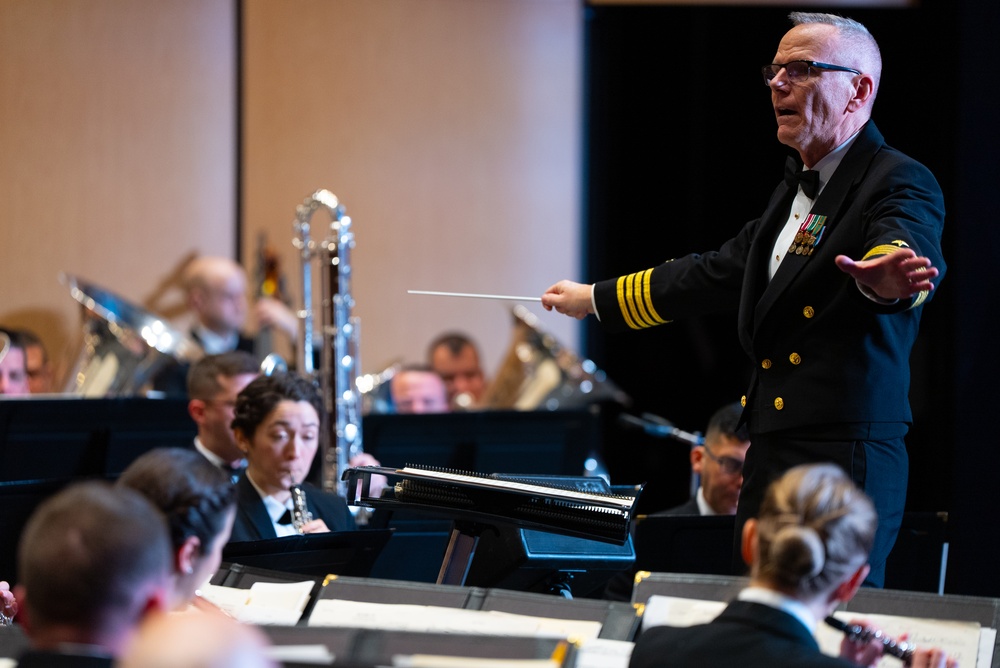 United States Navy Band performs at Cypress-Fairbanks ISD Visual and Performing Arts Center