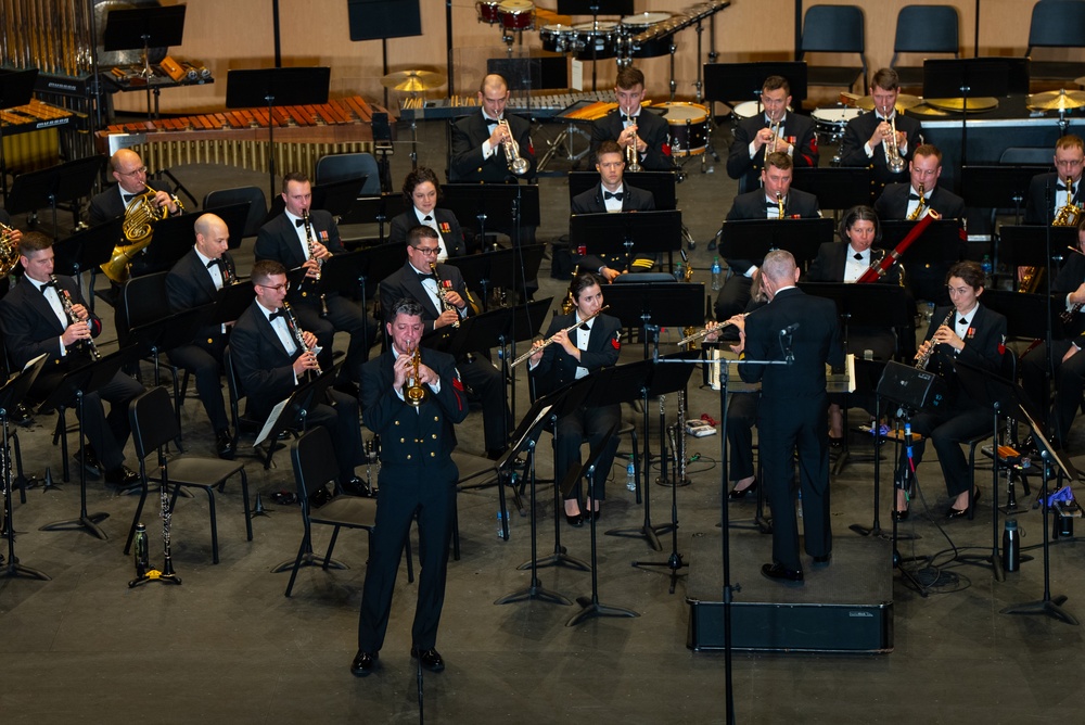 United States Navy Band performs at Cypress-Fairbanks ISD Visual and Performing Arts Center