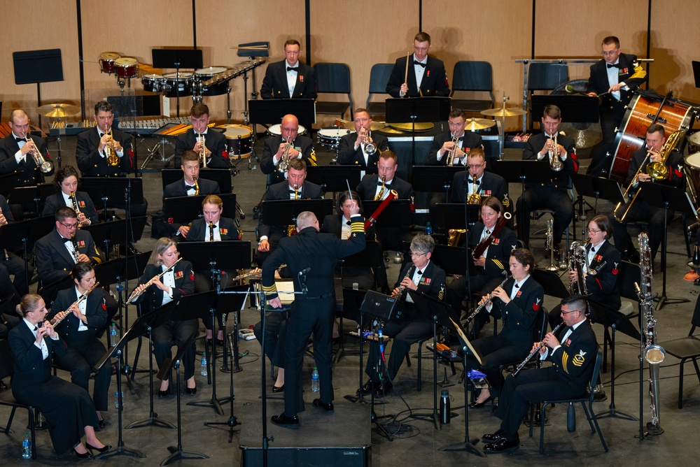 United States Navy Band performs at Cypress-Fairbanks ISD Visual and Performing Arts Center