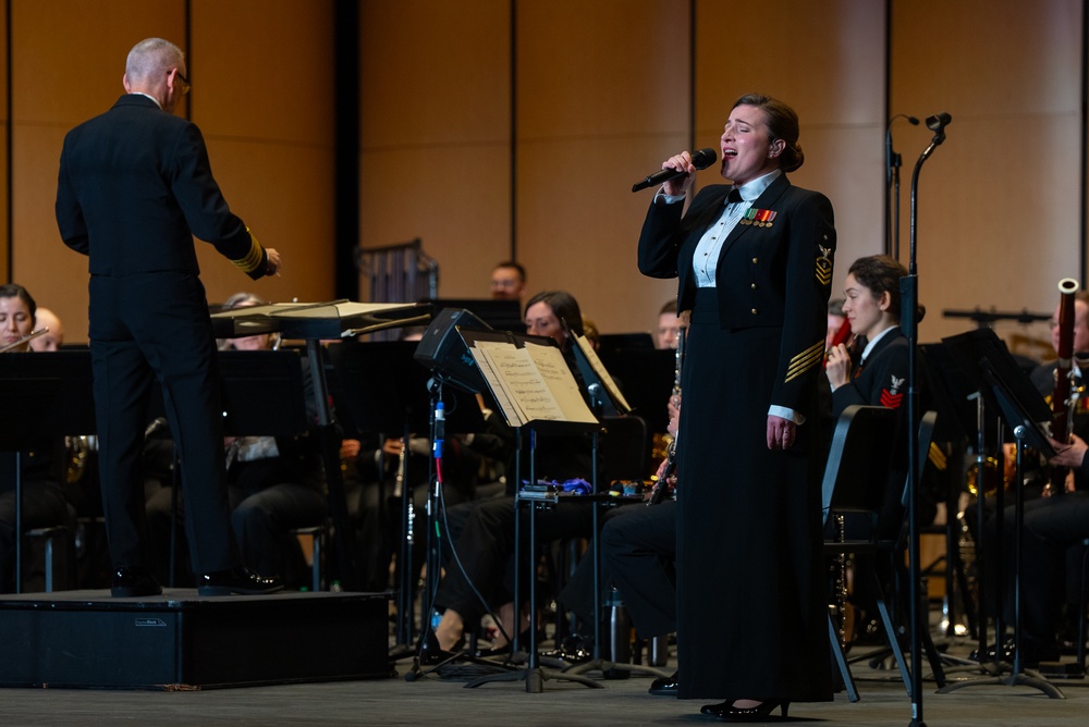 United States Navy Band performs at Cypress-Fairbanks ISD Visual and Performing Arts Center