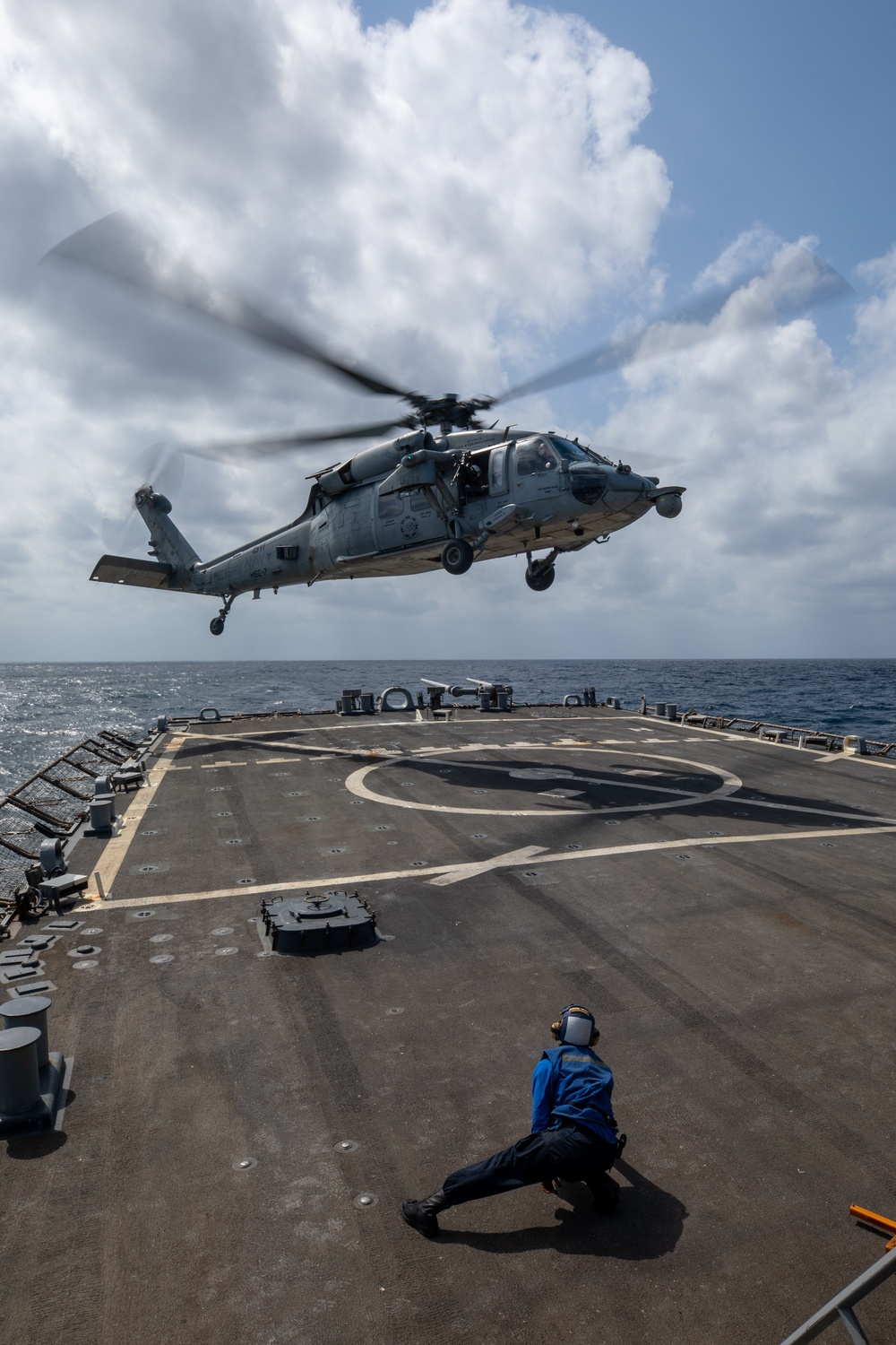 USS Laboon Holds Flight Quarters