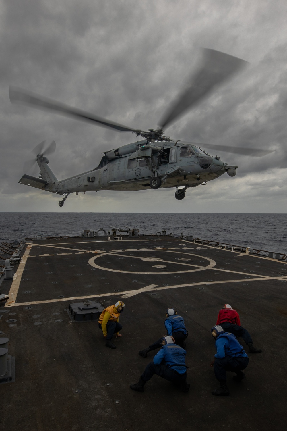 USS Laboon Holds Flight Quarters