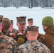 U.S. Marine pinned meritorious sergeant by members of the Norwegian Army