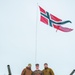 U.S. Marine pinned meritorious sergeant by members of the Norwegian Army