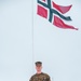 U.S. Marine pinned meritorious sergeant by members of the Norwegian Army