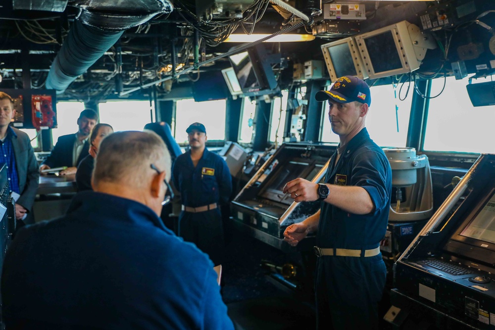 NAVWAR Rota, Spain, Visit aboard USS Bulkeley