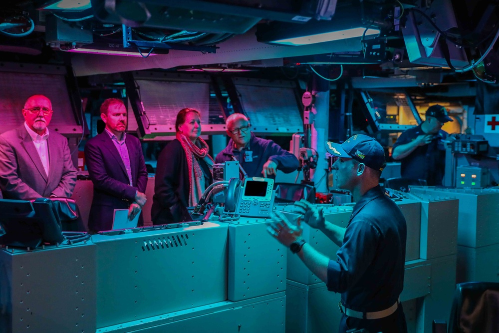 NAVWAR Rota, Spain, Visit aboard USS Bulkeley