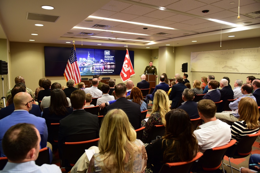 Army promotes Nashville District deputy commander to lieutenant colonel