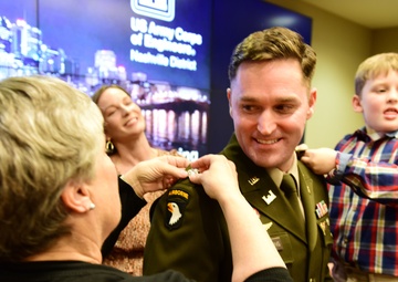 Army promotes Nashville District deputy commander to lieutenant colonel